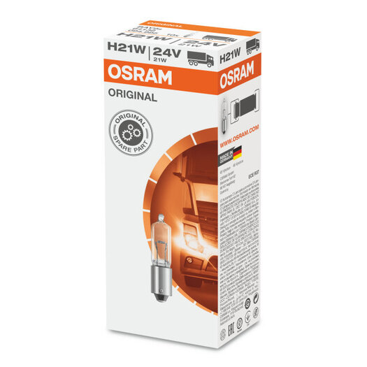 Osram 24V H21W Halogenlampe BAY9s Vehiclelamps De