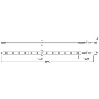 Osram LED Innenraumbeleuchtung 1,5 Meter 2 St&uuml;ck