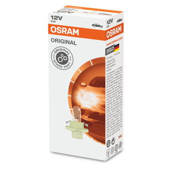 Osram Gl&uuml;hbirne BX8.4d 12V Original Line 10 St&uuml;ck