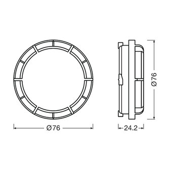 Osram Ledriving Dop Set LEDCAP06