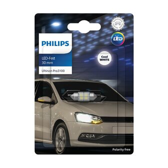 Philips SV8.5 Festoon 30 mm Wei&szlig; 6000K 12V