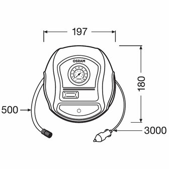 Osram TYREinflate 200 Reifenf&uuml;ller