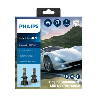 Philips H7 LED Koplamp 12/24V 18W 2 Stuks