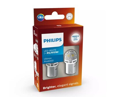 Philips R5W/R10W LED Retrofit Wei&szlig; 12/24V 2 St&uuml;ck