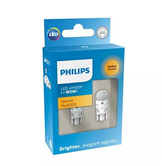 Philips W5W LED Retrofit Orange 12V 2 St&uuml;ck