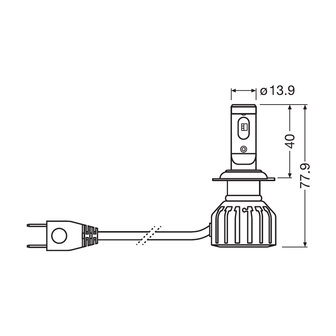 Osram Truckstar LED H7 LED Koplamp 24V Set ECE-goedgekeurd