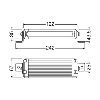 Osram LED Lightbar Fernscheinwerfer VX180-SP SR 20cm