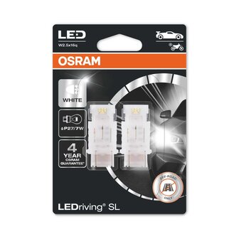 Osram P27/7W LED Retrofit Wei&szlig; 12V W2.5x16q 2 St&uuml;ck | OFF-ROAD ONLY