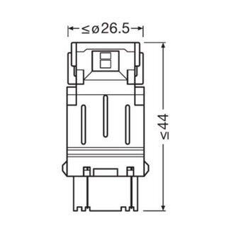 Osram P27/7W LED Retrofit Wei&szlig; 12V W2.5x16q 2 St&uuml;ck | OFF-ROAD ONLY