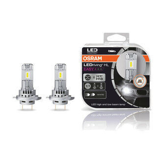 Osram H7/H18 HL Easy LED-Scheinwerfer 16W PX26d/PY26d-t Set 12V