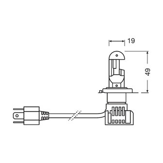 Osram H4 LED Hauptscheinwerfer 12V Motor Night Breaker LED ECE-gepr&uuml;ft pro St&uuml;ck