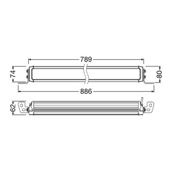 Osram LED Lightbar Kombi VX750-CB- DR SM 78cm