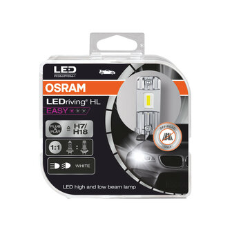 Osram H7/H18 HL Easy LED-Scheinwerfer 16W PX26d/PY26d-t Set 12V