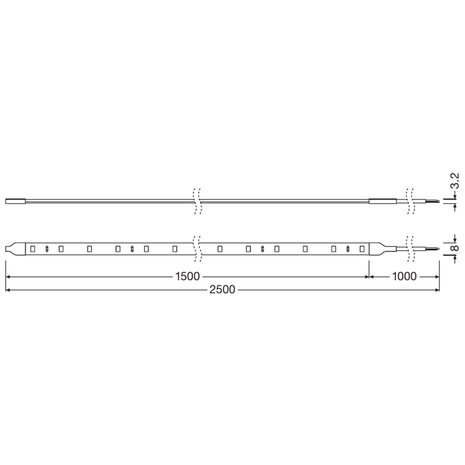 Osram LED Innenraumbeleuchtung 1,5 Meter 2 Stück