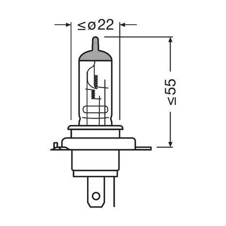 Osram Halogen Birne 12V Night Racer 50 HS1 PX43t