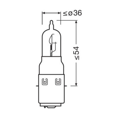 Osram Halogen Birne S1 BA20d 12V Original Line