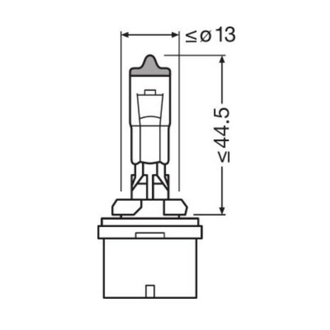 Osram H27/2W Halogen Birne 12V PGJ13 Original Line