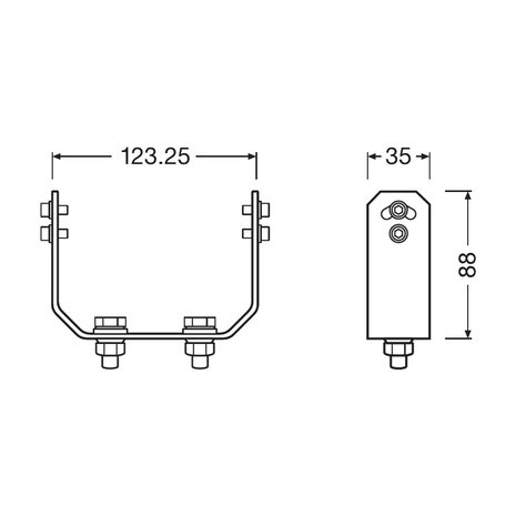 Osram LED Arbeitsscheinwerfer Mounting Kit PX LEDPWL ACC 102