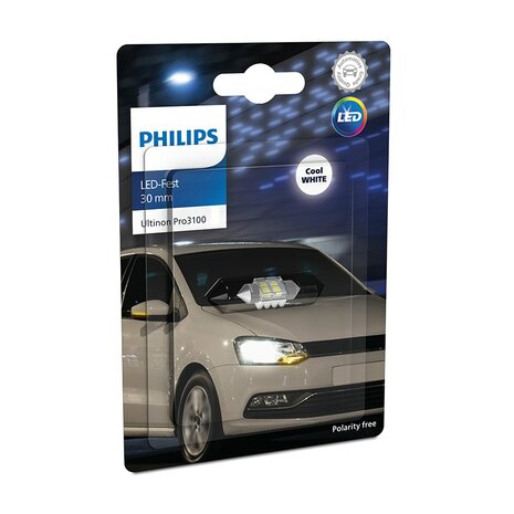 Philips SV8.5 Festoon 30 mm Weiß 6000K 12V