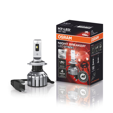 Osram Motor H7 LED Koplamp 12V Night Breaker LED GEN2 ECE-goedgekeurd