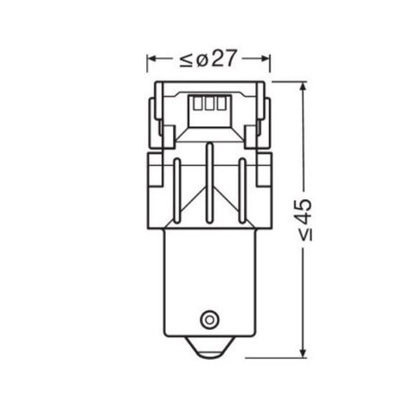 Osram P21W LED Retrofit Rot 12V BA15s 2 Stück | OFF-ROAD ONLY