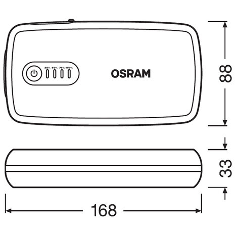 Osram BATTERY Start 300 Jump Starter + Powerbank