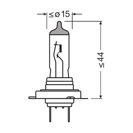 Osram H18 Halogen Birne 12V Original Line PY26d-1