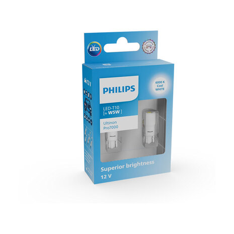 Philips W5W 6000K LED Retrofit Wit 12V 2 Stuks