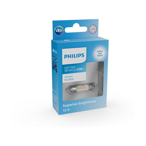 Philips SV8.5 Festoon 38 mm Kaltweiß 6000K 12V